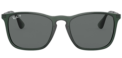 RB4187 666381 Transparent Green 54 Polarised